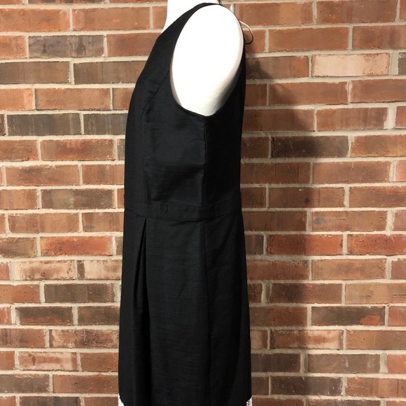 NWT Ann Taylor Women’s Cotton Black Dress Sz 16T - Picture 2 of 4
